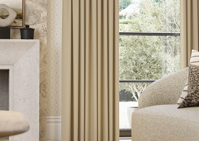 Faux Suede, Natural - Made to Measure Curtains - Image 5